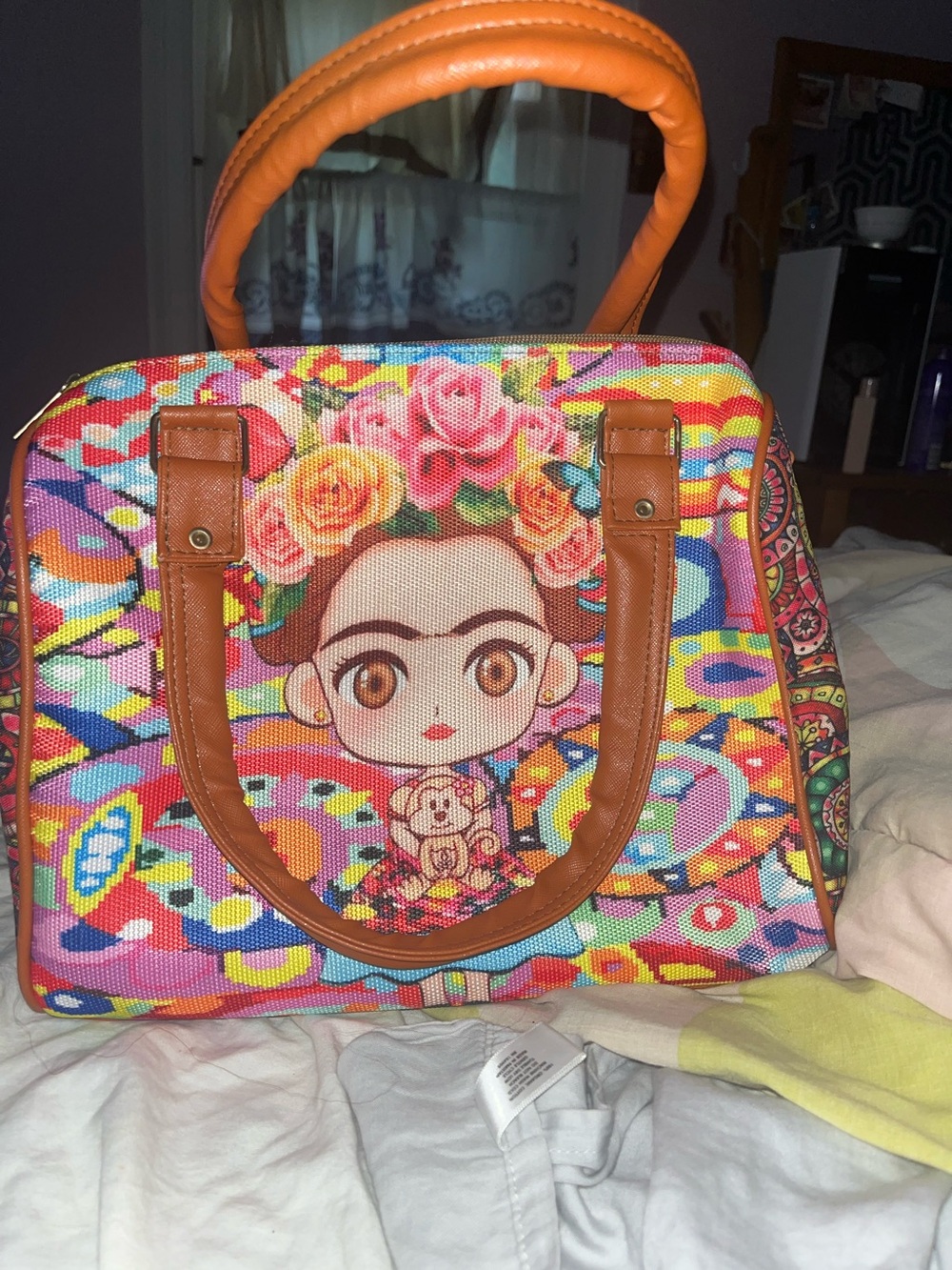 Colorful Frida Khalo bag